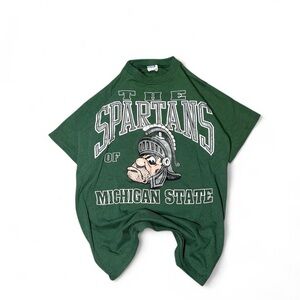 Vintage 90s single stitch Michigan State Spartans Graphic tshirt